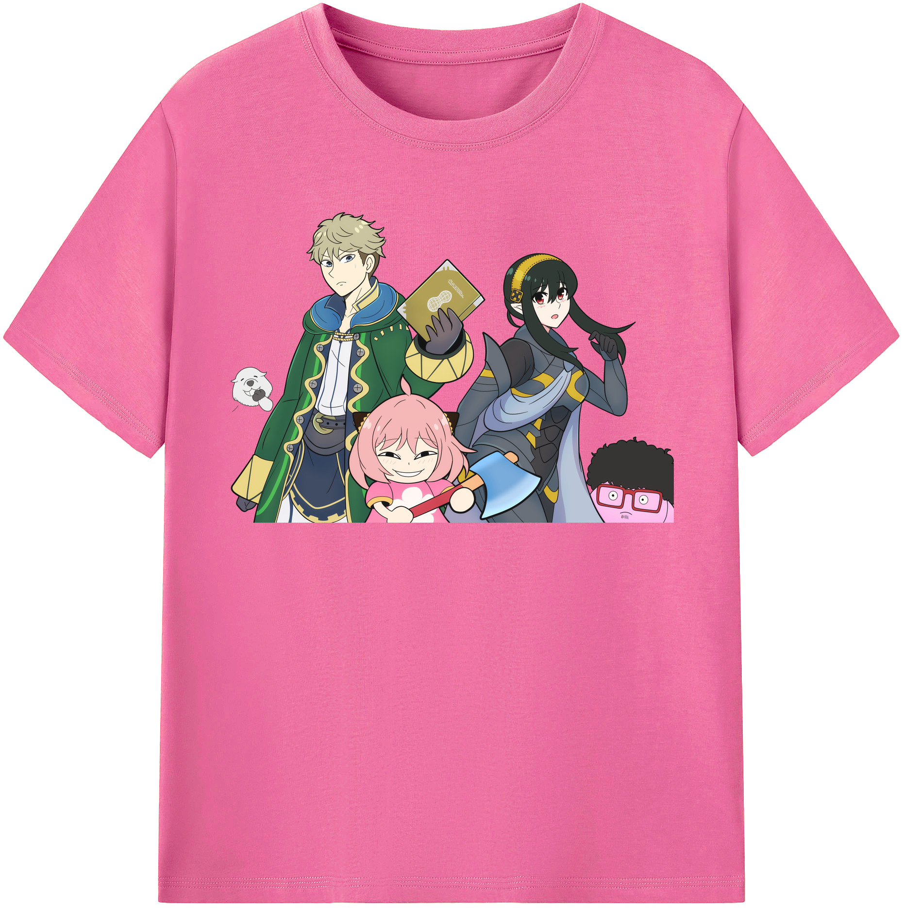 （画像用） SPY×FAMILY间谍家家酒 レディースカジュアルプリントTシャツ（綿100％）